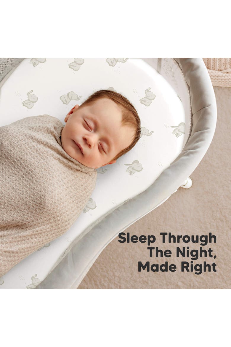 2-Pack Soothe Fitted Bassinet Sheets, Alternate, color, Elly