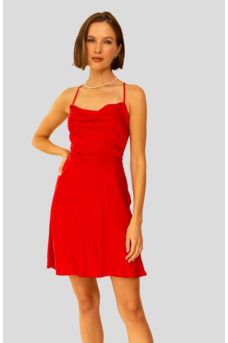 Zoe Dress, Main, color, Red