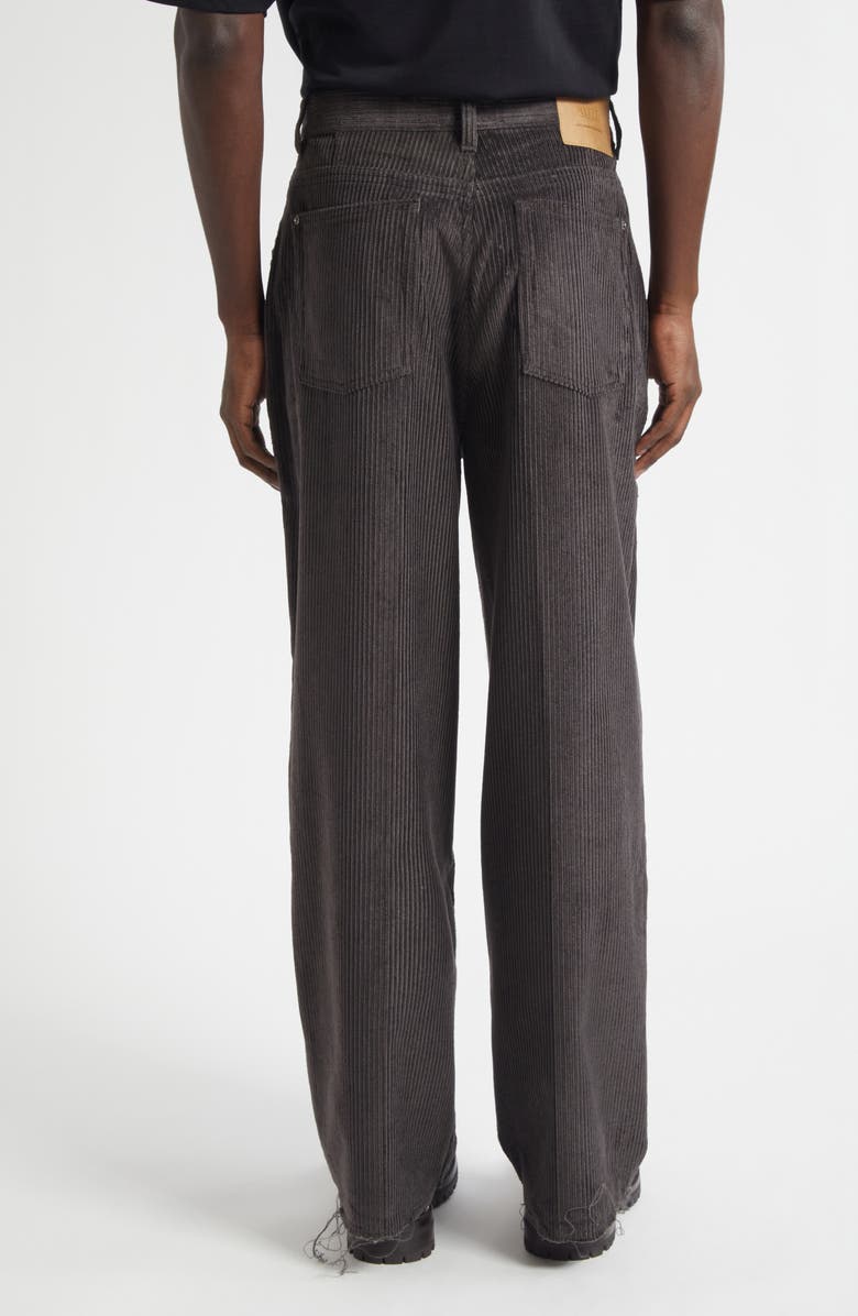 AMI PARIS Large Fit Corduroy Pants, Alternate, color, Anthracite