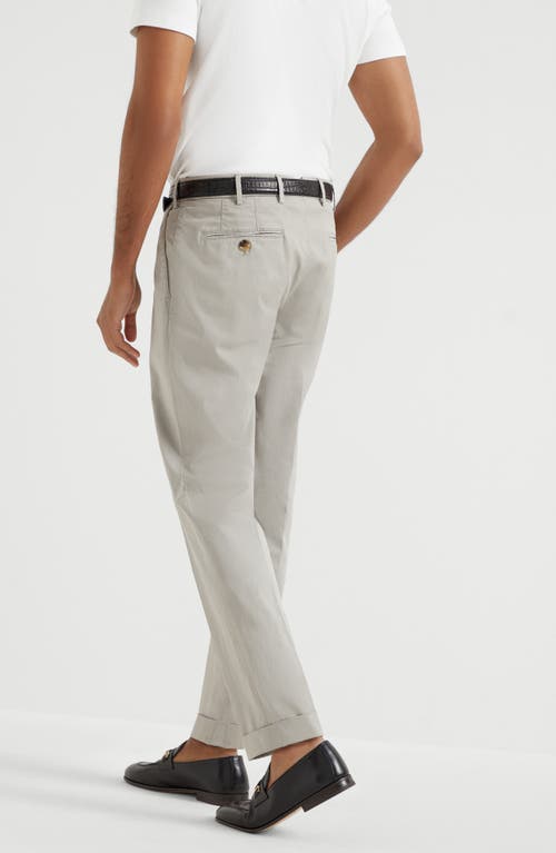 Brunello Cucinelli Men's Garment-dyed Leisure Fit Trousers In Khaki