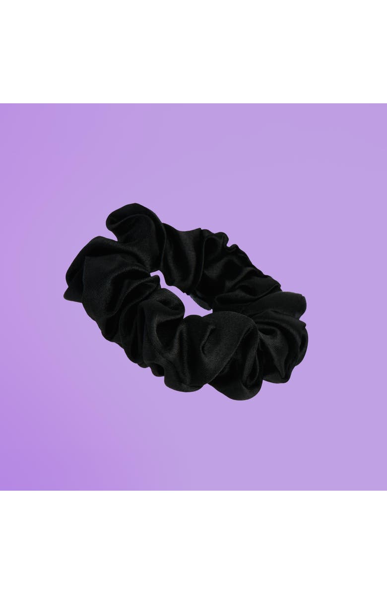 Gimme Beauty Large Satin Hair Scrunchies, Alternate, color, Black