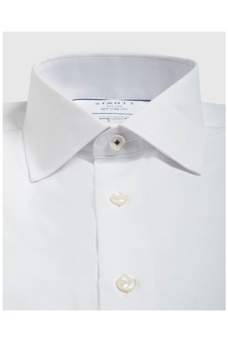 Contemporary Fit Performance Twill Dress Shirt, Alternate, color, WHITE