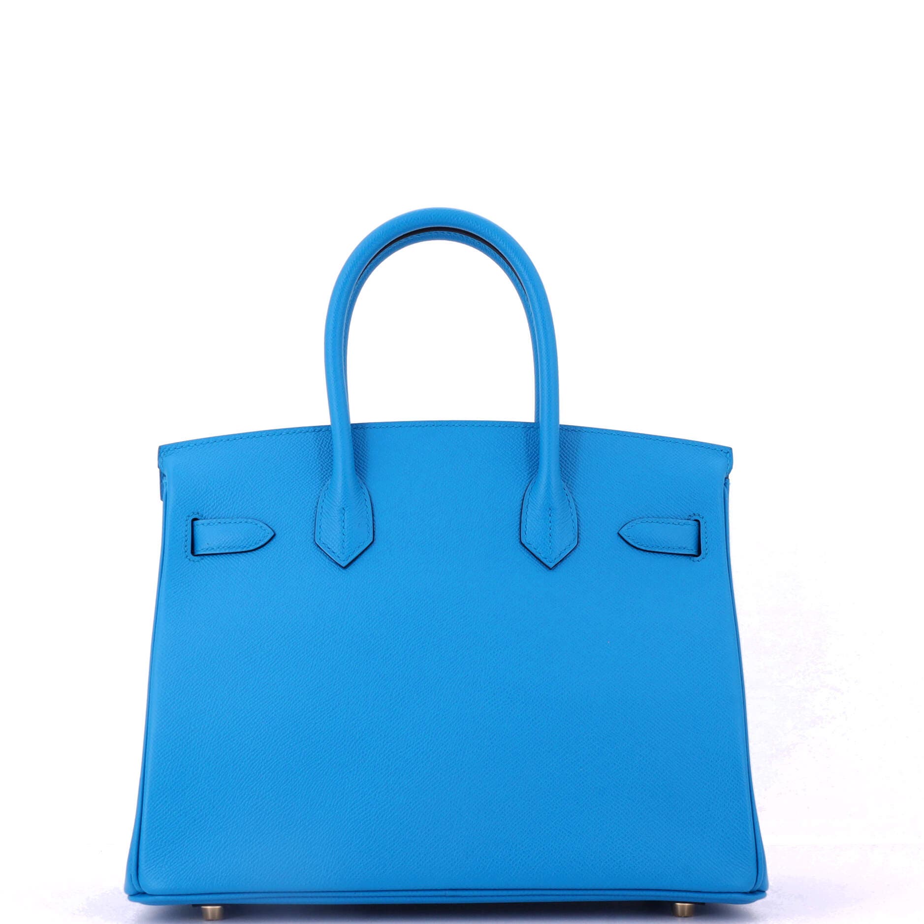 Pre-Owned Hermes Birkin Handbag Blue Epsom with Gold Hardware 30, Alternate, color, Bleu Zanzibar