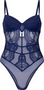 Hunkemöller Bronte Underwire Lace & Mesh Teddy