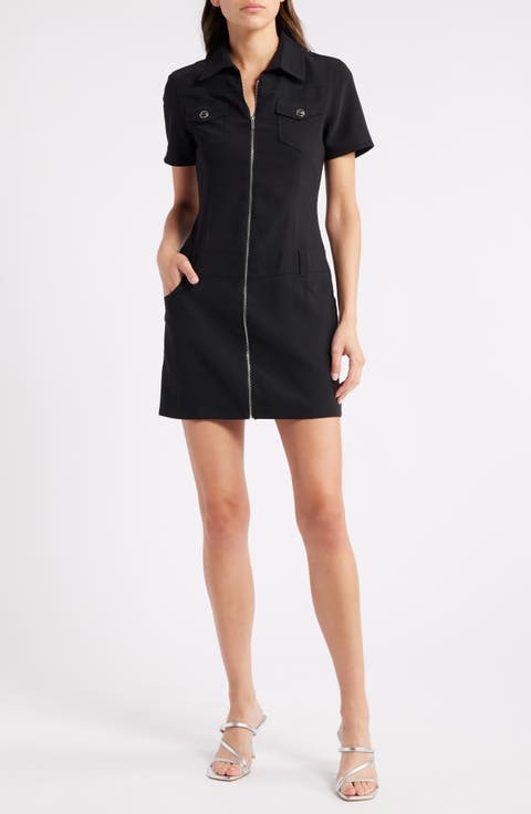 Bianca Front Zip Minidress