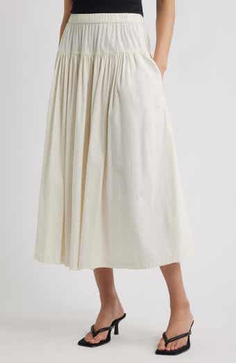 Nordstrom Tiered Cotton Poplin Maxi Skirt