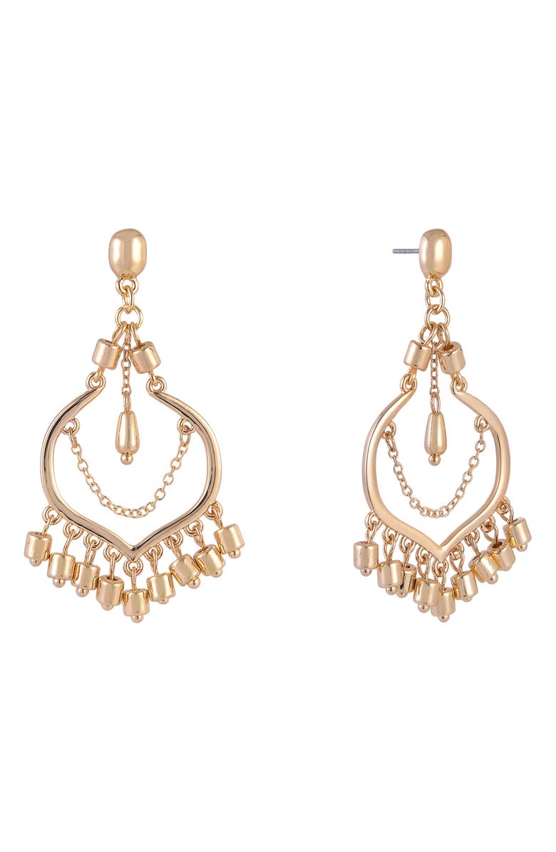 Rachel Roy Chain Drop Earrings, Alternate, color, Gold