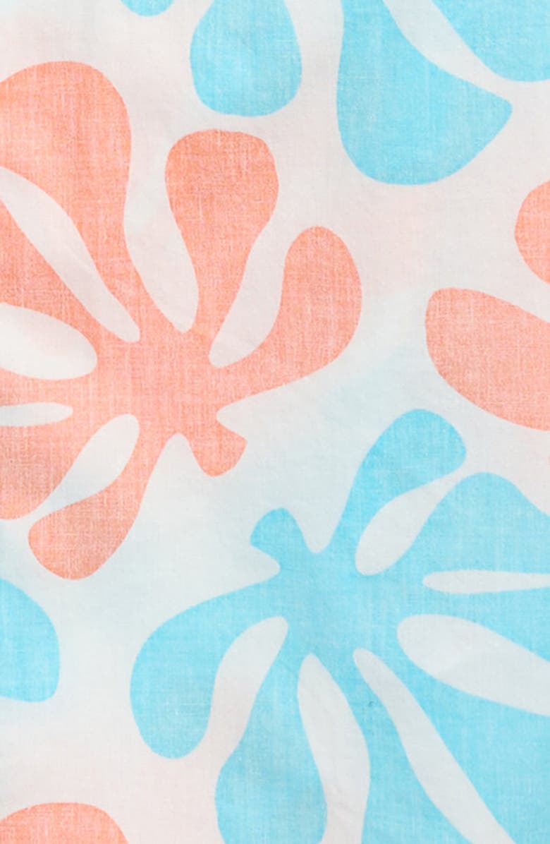 Quiksilver Kids' Sol Tiles Classic Short Sleeve Button-Up Shirt, Alternate, color, Off White