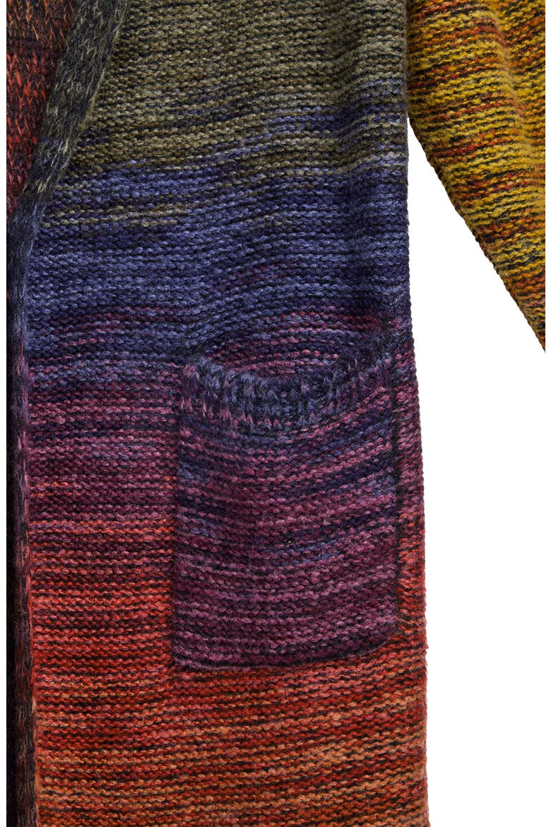 Rainbow Longline Cardigan, Alternate, color, RAINBOW MULTI