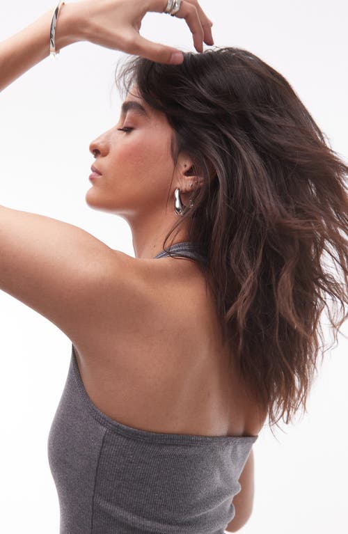 Topshop Ribbed Halter Top