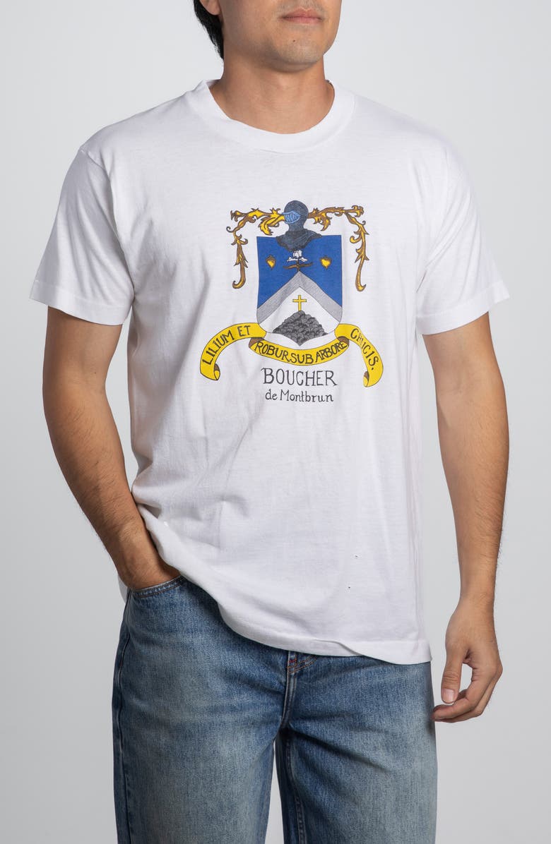 Elwood Vintage Boucher de Montbrun Tee, Main, color, White