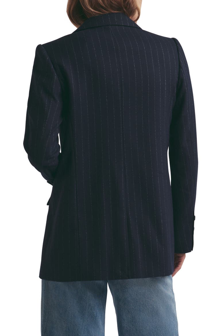 The Suits You Chalk Stripe Blazer, Alternate, color, NAVY PINSTRIPE