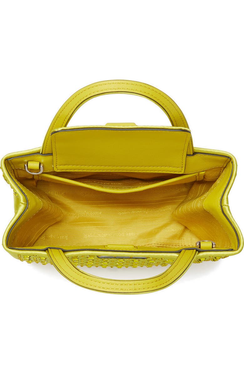 Kate Spade New York sam icon crystal embellished crossbody bag, Alternate, color, Chartreuse.