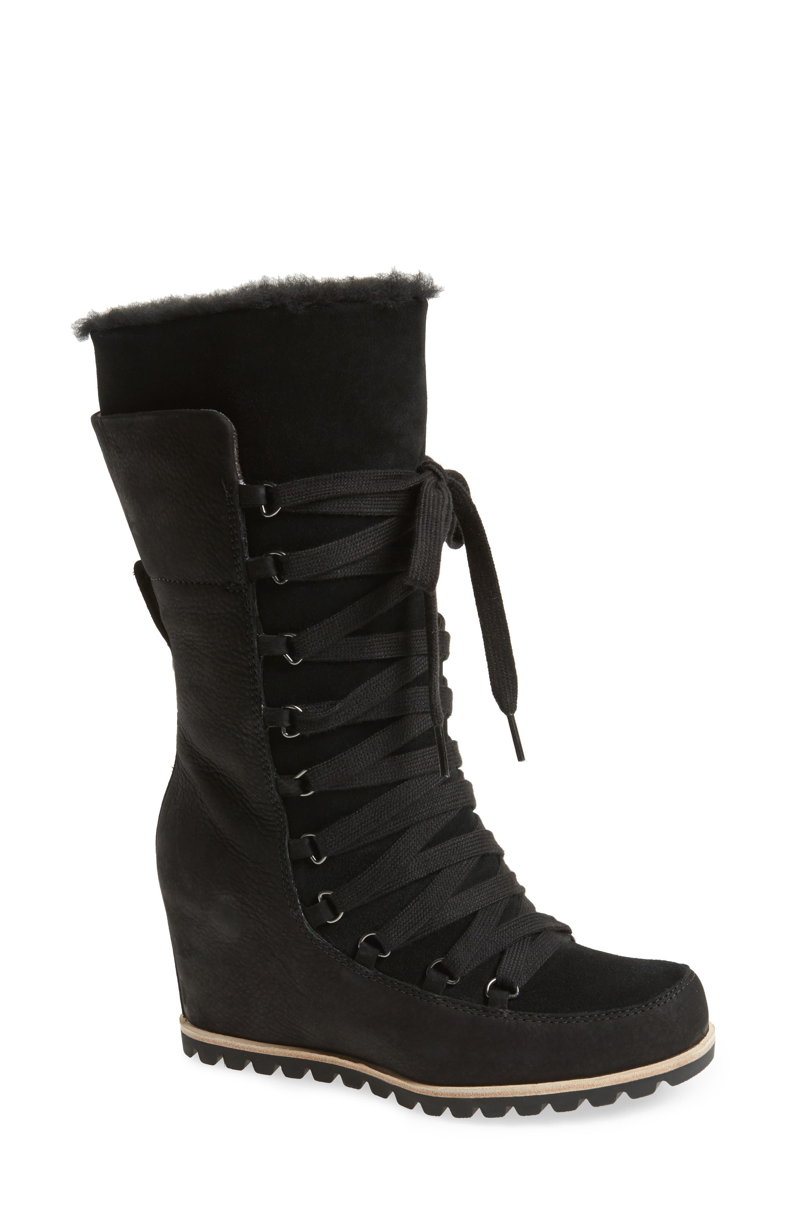 UGG<sup>®</sup> Mason Waterproof Wedge Boot, Main, color, 