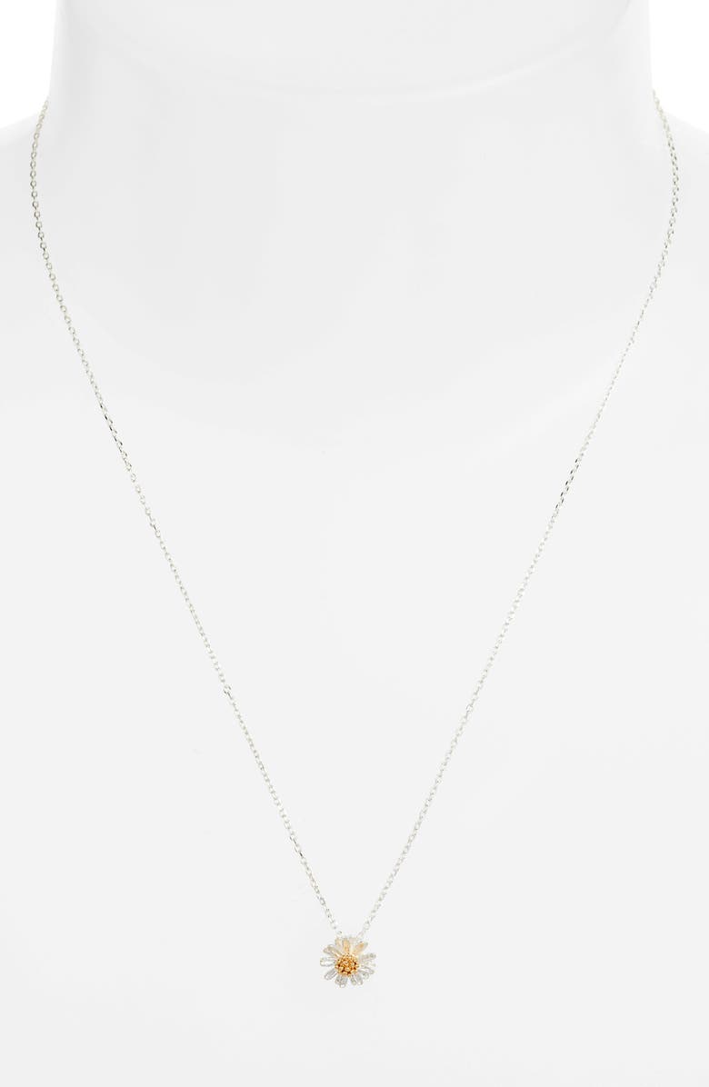 Estella Bartlett Wildflower Necklace, Alternate, color, Silver