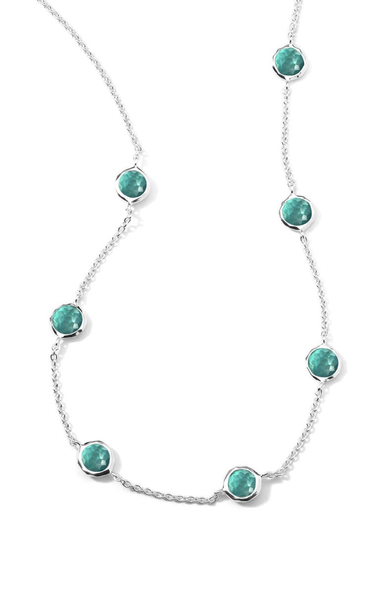Ippolita Wonderland Lollipop 7-Stone Necklace, Main, color, Silver