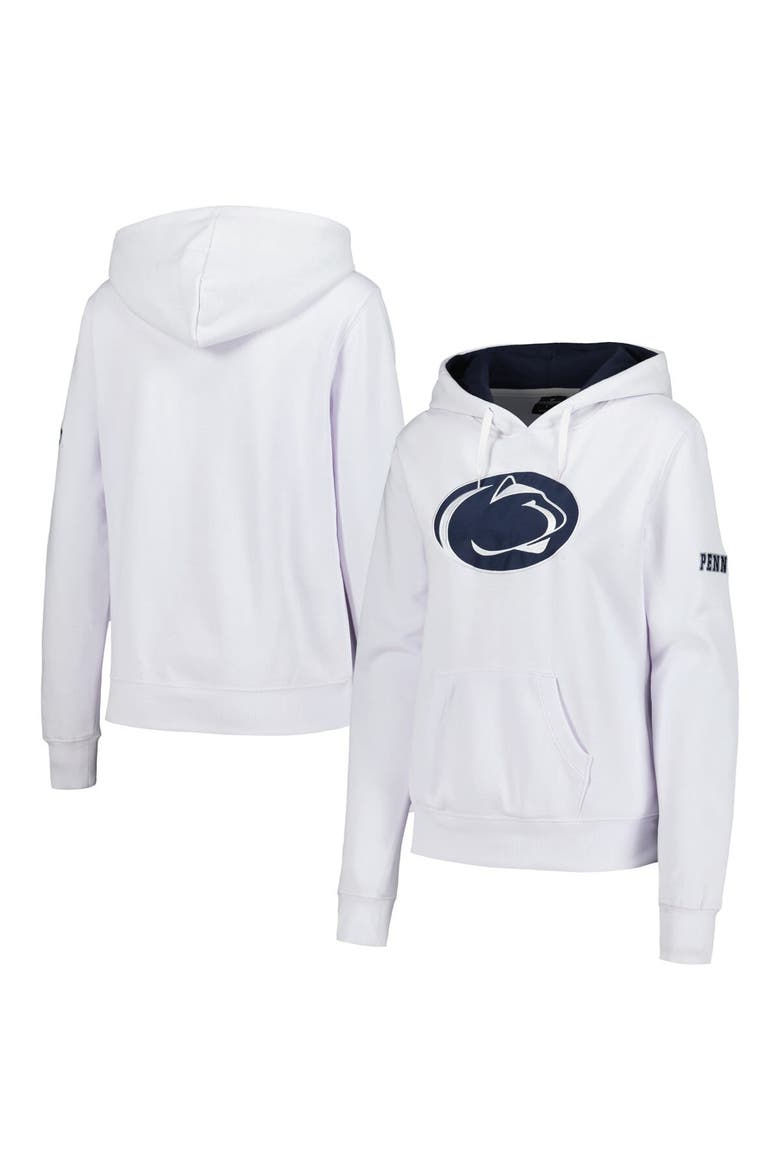 Women's White Penn State Nittany Lions Team Big Logo Pullover Hoodie, Main, color, White