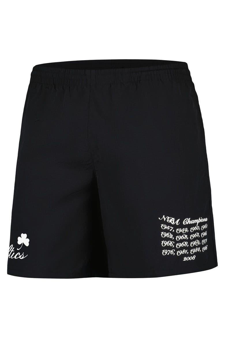 Men's Mitchell & Ness Black Boston Celtics 17x Champions Heritage Shorts, Alternate, color, Black