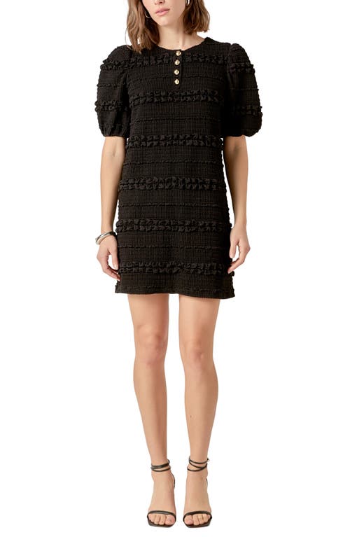ENGLISH FACTORY ENGLISH FACTORY SMOCKED MINIDRESS