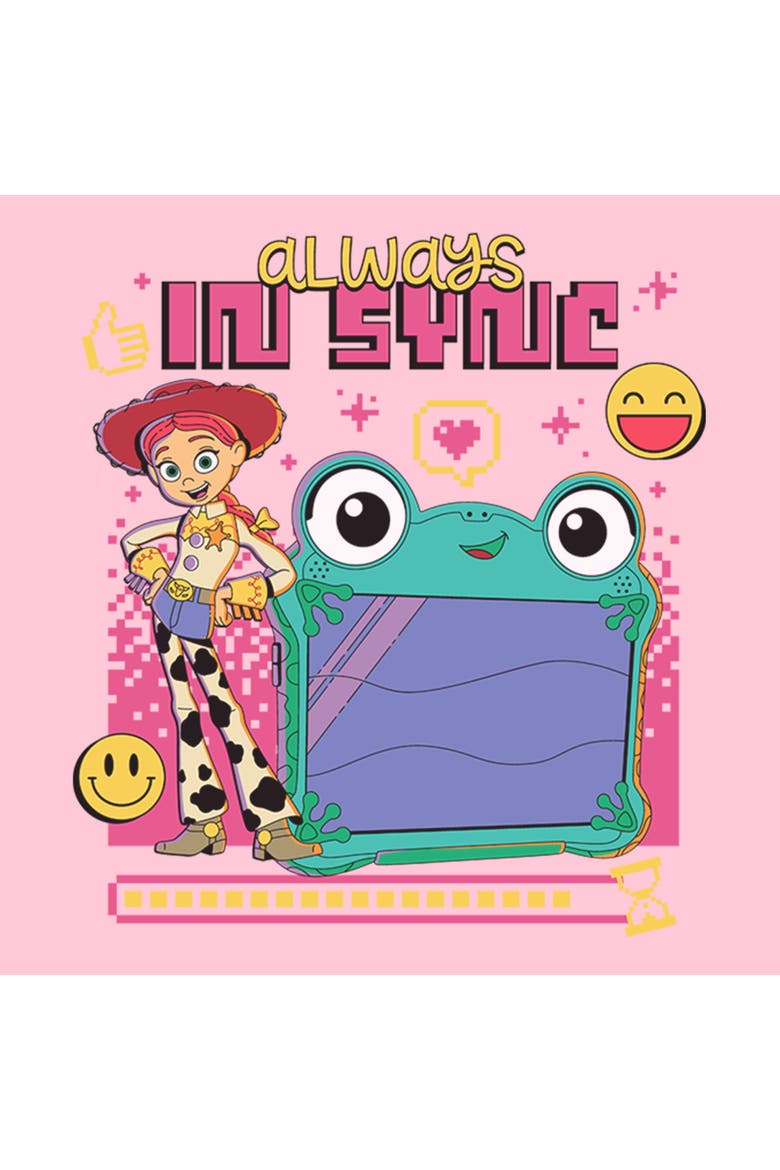 Girl's Toy Story 5 Always In Sync Lily And Jessie  Graphic T-Shirt, Alternate, color, Light Pink