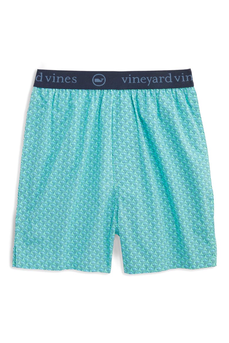 Kids' Print Boxers, Main, color, VINEYARD WHALE LAGOON
