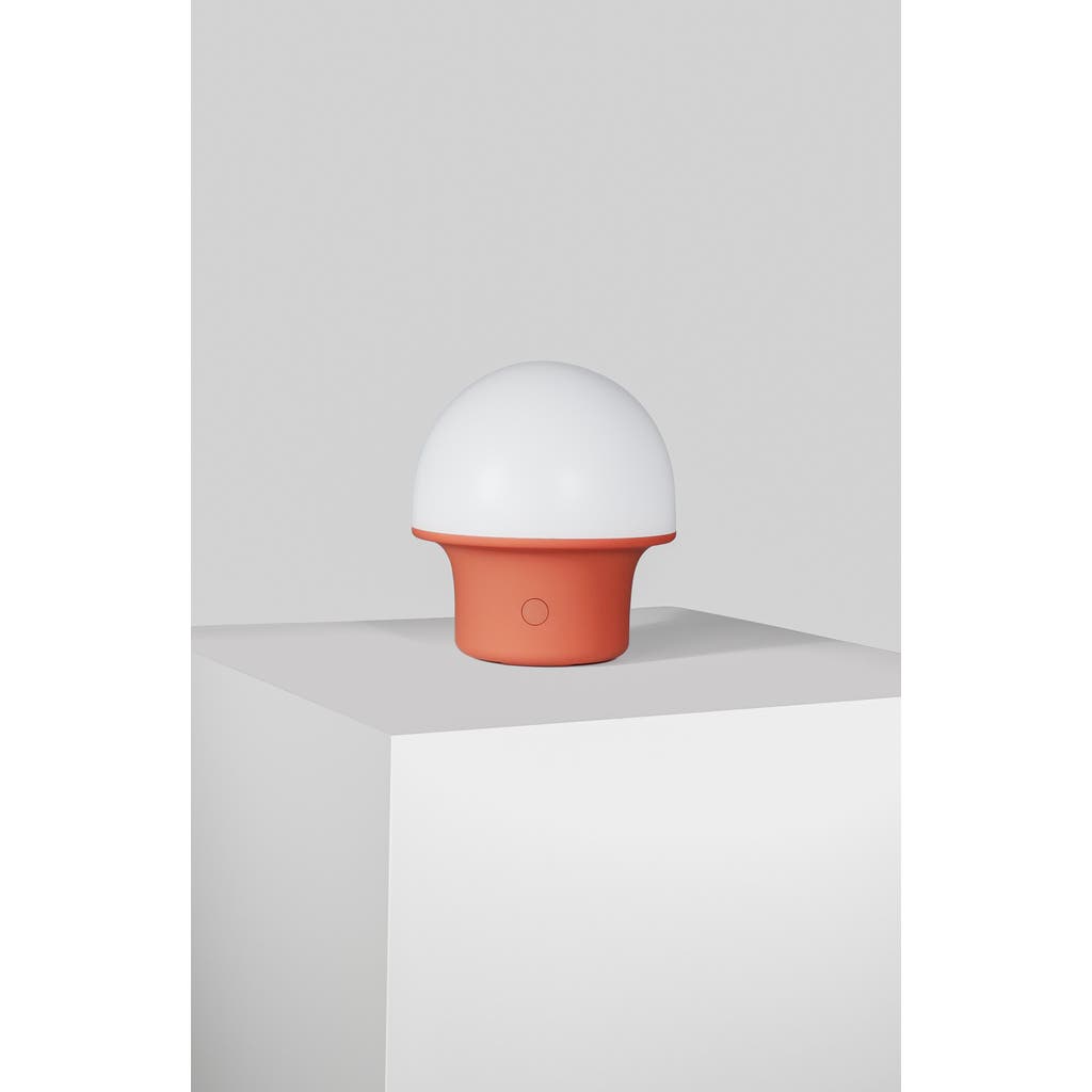 Brightech Portobello 6.6' Indoor/outdoor Usb-c Rechargeable Portable Led Table Lamp With 3-way Dimme In Burnt Orange