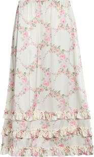 Simone Rocha Ruffle Frill Hem Easy Skirt