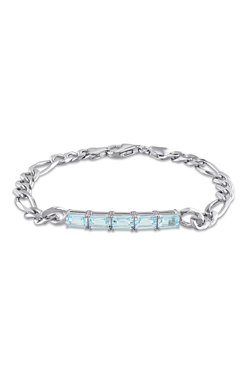 DELMAR Sky Blue Topaz Link Bracelet, Main, color, 
