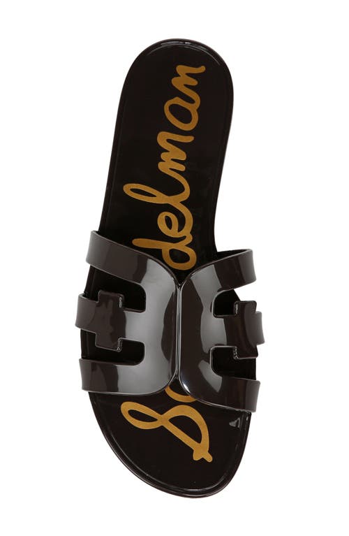 Sam Edelman Bay Jelly Slide Sandal In Cafe Noir