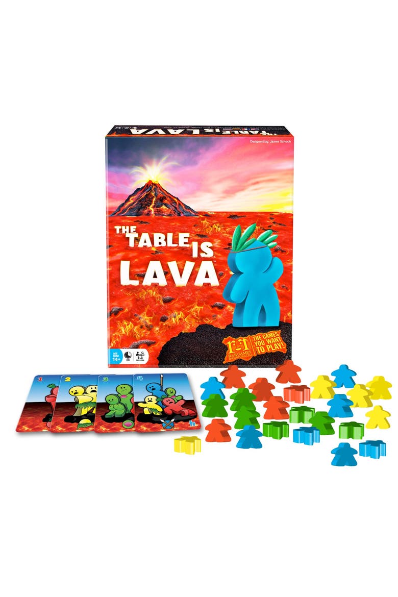 The Table Is Lava R&R Games, Card Throwing Meeple Game, Alternate, color, Multicolored