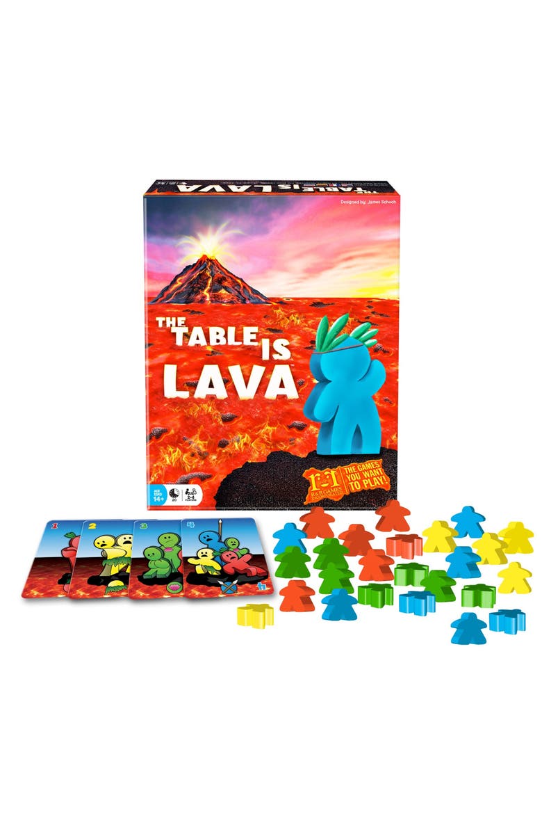 R&R Games The Table Is Lava R&R Games, Card Throwing Meeple Game, Alternate, color, Multicolored