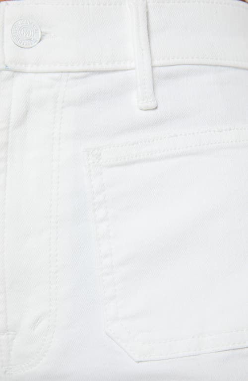 Shop Mother The Lil Patch Pocket Undercover Sneak Wide Leg Jeans In Fairest Of Them All