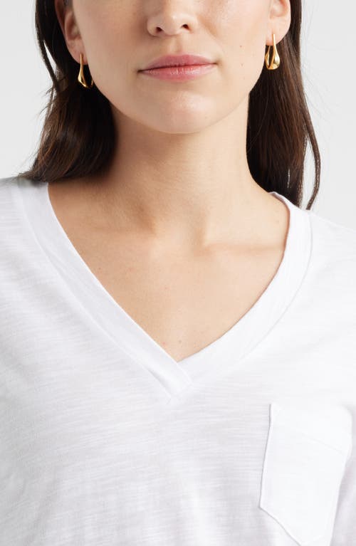 Caslonr Caslon(r) Long Sleeve V-neck T-shirt