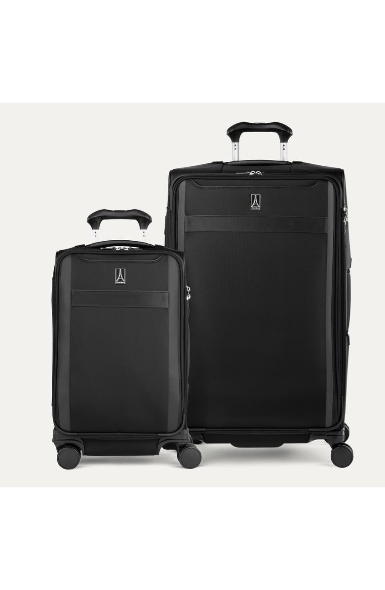 TRAVELPRO Versapack + Softside Carry On & Large Spinner Luggage Set, Main, color, Black