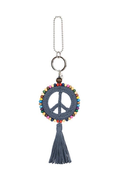 The Sak Yarnicharmz Crochet Peace Dangle