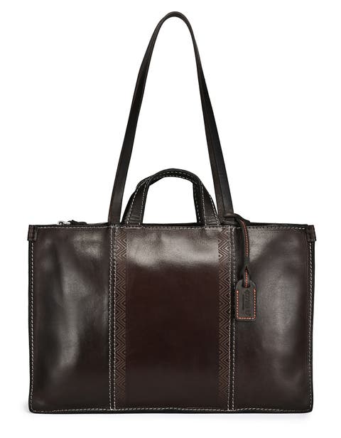 Freesia Genuine Leather Structured Carryall Tote