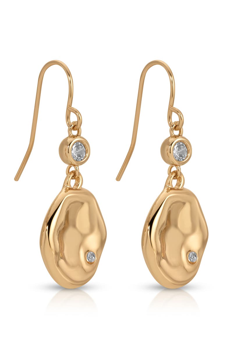 Ettika Circular Drop Earrings, Alternate, color, Gold