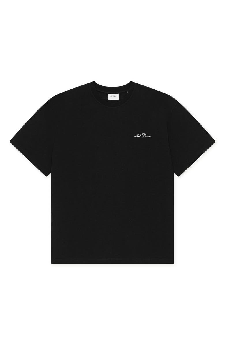 Les Deux Organic Cotton Graphic T-Shirt, Main, color, Black/ White
