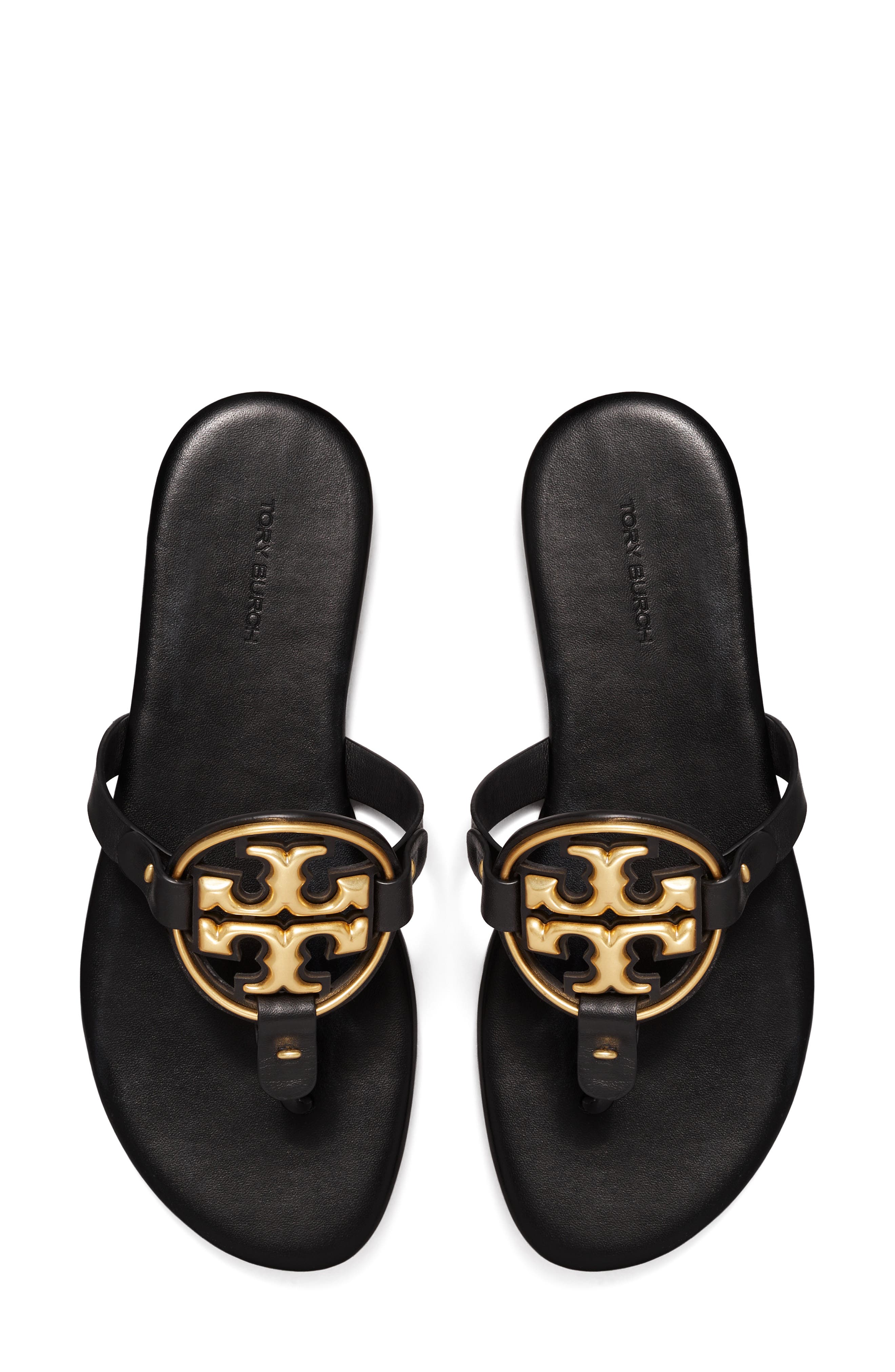 Tory Burch Metal Miller Soft Leather Sandal, Alternate, color, 