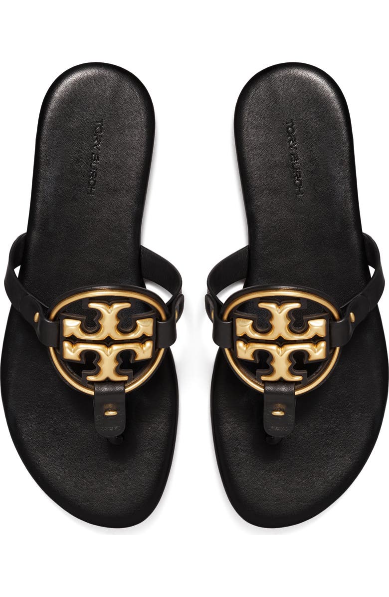 Tory Burch Metal Miller Soft Leather Sandal, Alternate, color,