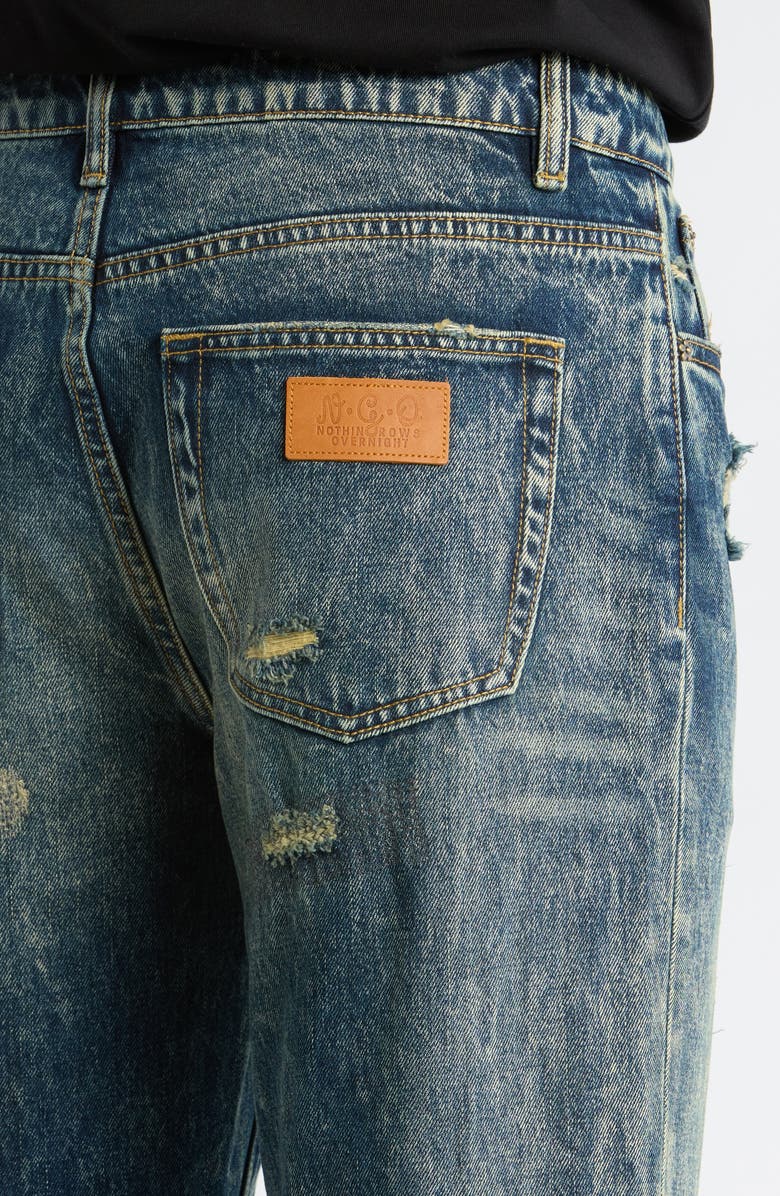 N.G.O. Timeless Ripped & Repaired Bootcut Jeans, Alternate, color, Light Wash