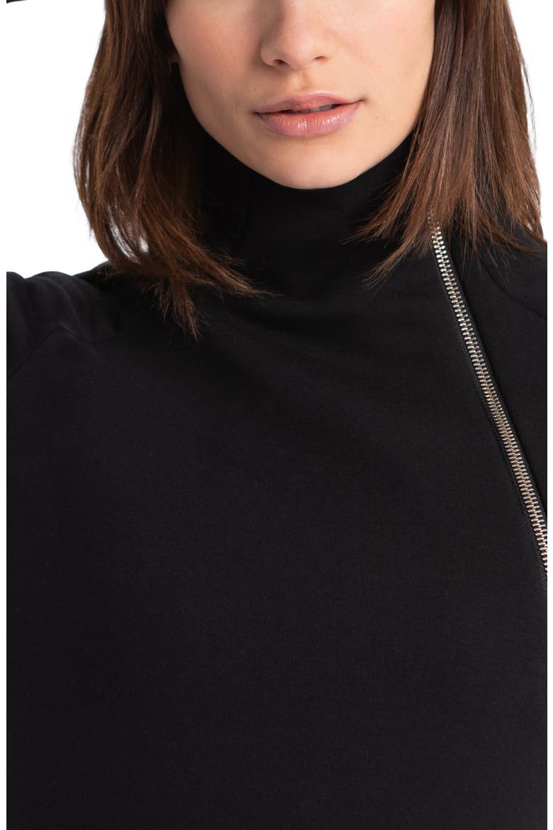 Alani Long Sleeve Sweatshirt Dress, Alternate, color, BLACK