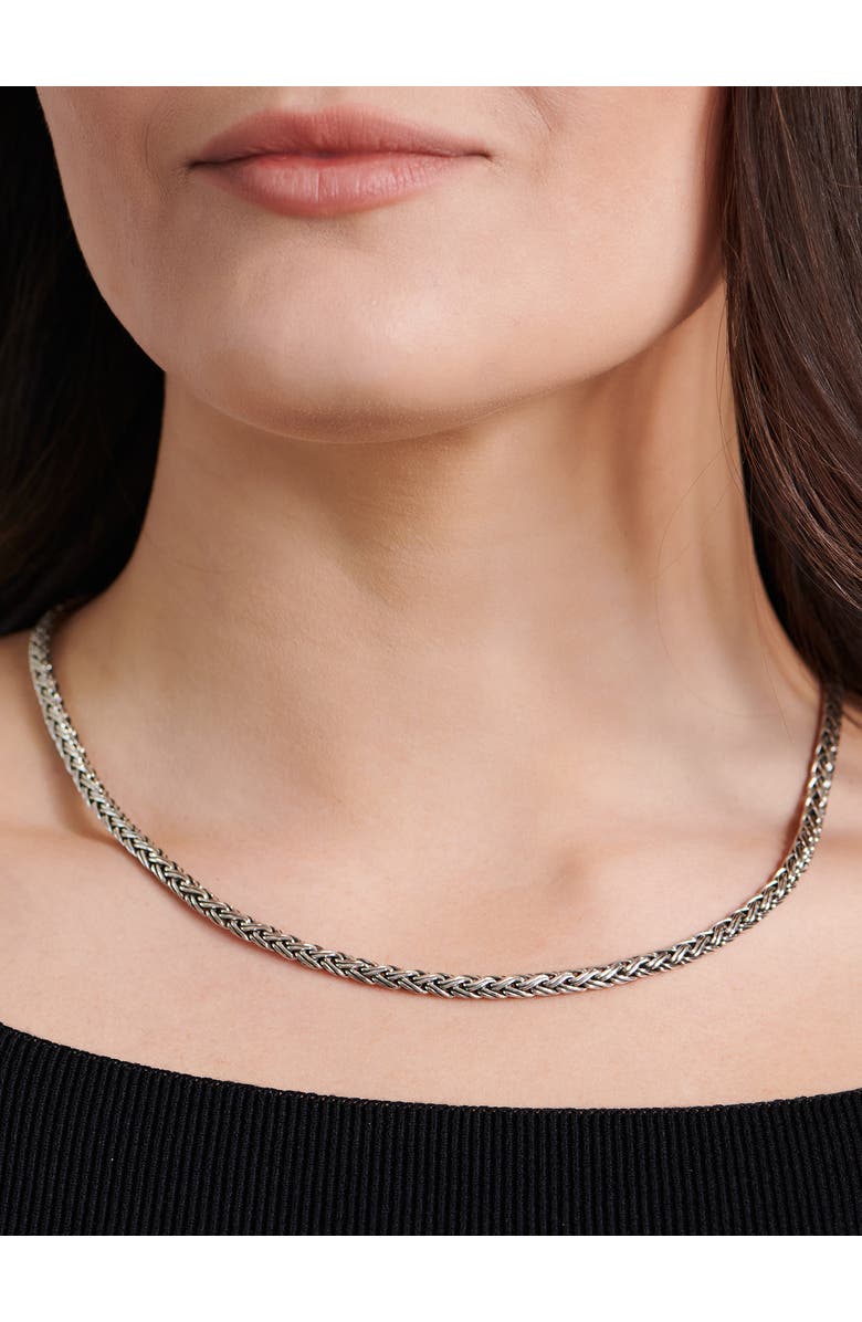 DEVATA Paddy Oval 5mm Chain Necklace in Sterling Silver, 20", Alternate, color, Silver