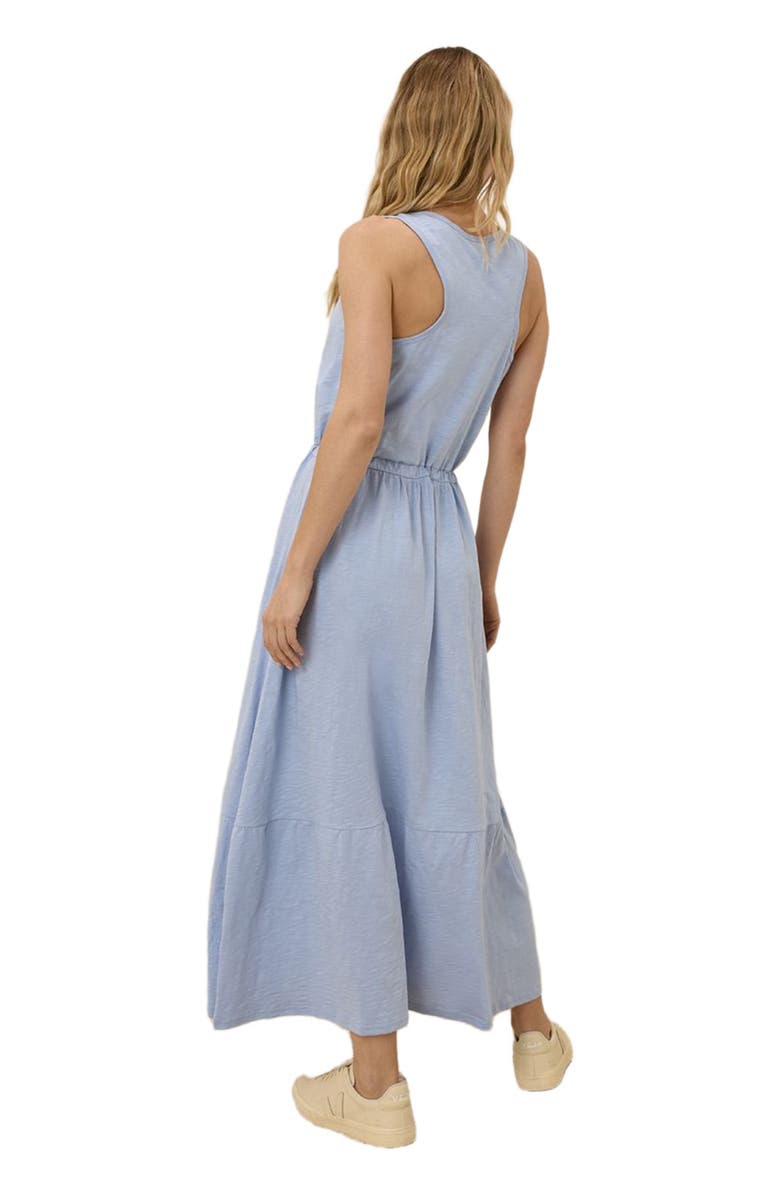 Pact Organic Cotton Relaxed Slub Tank Maxi Dress, Alternate, color, Cornflower Blue