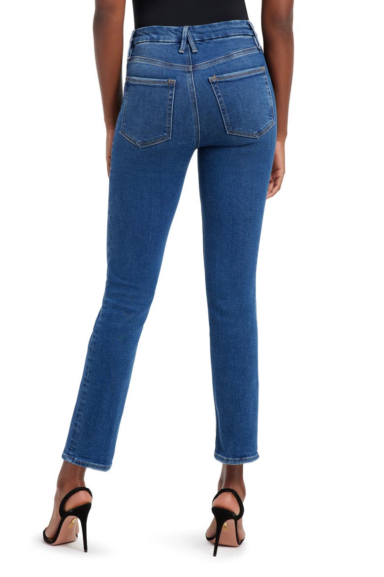 Good Legs High Waist Ankle Straight Leg Jeans, Alternate, color, INDIGO271