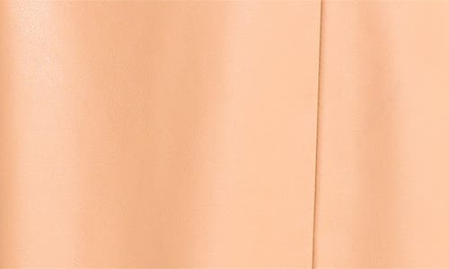 Halogenr Halogen(r) Structured Faux Leather Midi Dress In Orange