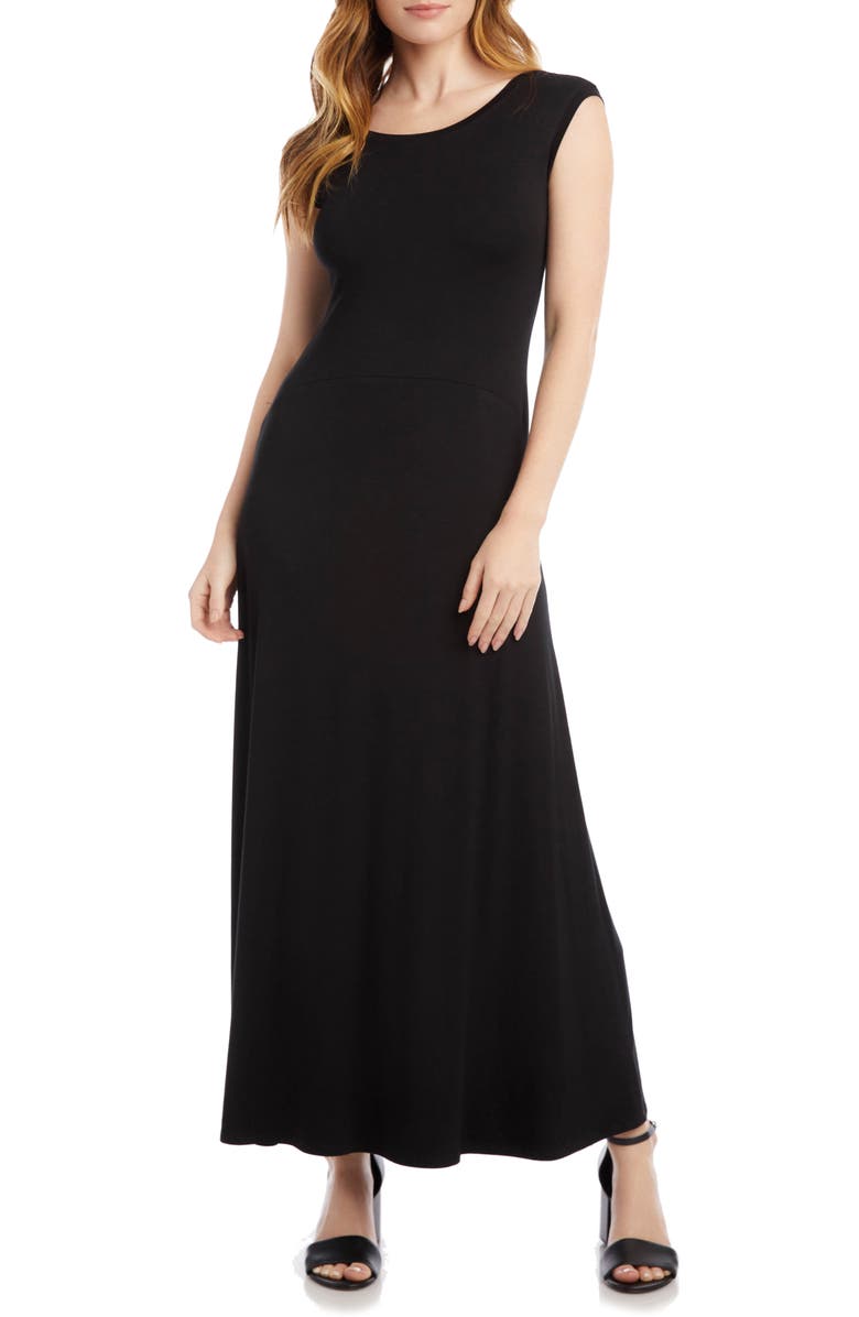 Karen Kane V-Back A-Line Midi Dress, Main, color,