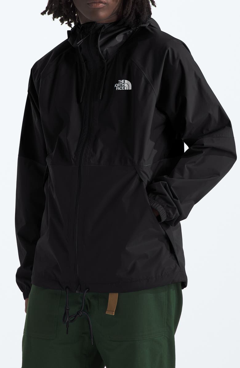 The North Face Antora Waterproof Rain Hoodie, Main, color, Tnf Black-Npf