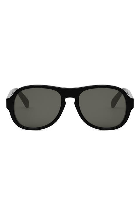 Bold 3 Dots 56mm Pilot Sunglasses