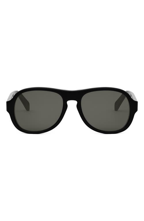 Celine Bold 3 Dots 56mm Pilot Sunglasses